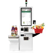 Caisse autonome Selfquiosk avec balance intégrée - la solution complète de paiement en libre-service Caisse autonome Selfquiosk avec balance intégrée - la solution complète de paiement en libre-service