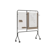 Cloison mobile acoustique avec tableau blanc et accessoires collaboratifs - Room Divider Flex Solution