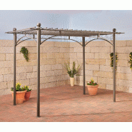 CLP Arche à rosiers Ulpgar 01 A Métal HBT: 228x310x186 cm Anthracite - gris métal 1314645
