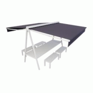 Ensemble duo et bancs 8 places Alia Plein Air (Blanc - Gris foncé F078) - aluminium RETTAB8P-BANC-9010-F078-TE2 Ensemble duo et bancs 8 places Alia Plein Air (Blanc - Gris foncé F078) - aluminium RETTAB8P-BANC-9010-F078-TE2
