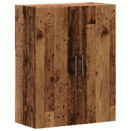 Helloshop26 - Armoire murale vintage au design élégant rangement pratique 69,5 x 34 x 90 cm en bois d'ingénierie vieux bois 02_0051126 - Bois massi