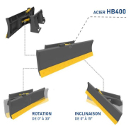 Lame niveleuse pour mini-chargeur de 60 à 120cv Lame niveleuse pour mini-chargeur de 60 à 120cv