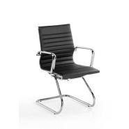 Lot de 2 Fauteuils de Réunion Luge LEO Noir ou Blanc - Référence 8010 FR206