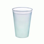 Nvase ECOLOMIQUE - 40 Pcs - Gobelet plastique PP "Optimal" - 195 ml, Ø65 mm, Hauteur: 87 mm - transparent plastique NVS294OPT1213