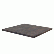 Plateau carré de table d'intérieur Tavola  70x70cm stratifié Underground Rouille