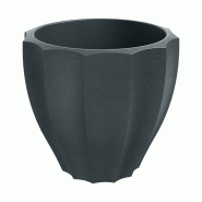 Prosperplast - Pot de fleurs en polyéthylène rotomoulé 91 L Ø80x72 cm coloris Graphite - Rona Round ETHICK - gris ZA6312