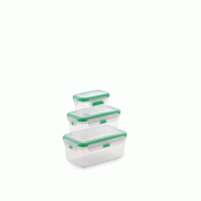 SAN IGNACIO Hermet - Lot de 3 récipients hermétiques en PP - transparent plastique polypropylène Q4407