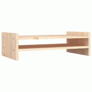 Support pour moniteur 50 x 27 x 15 cm bois de pin solide 02_0004423 - Bois massif 3000200401406