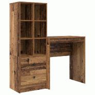 VidaXL Bureau avec tiroir 2 pcs Bois ancien Modèle Titan Prestige Pro - 8721158934864