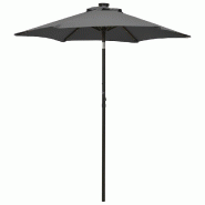 VidaXL Parasol de jardin avec lumières LED anthracite aluminium Modèle Zephyr Balcon - 313559