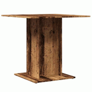 VidaXL Table à manger vieux bois 80 x 80 x 75 cm bois d'ingénierie Modèle Boréal Pure Élite - 855810