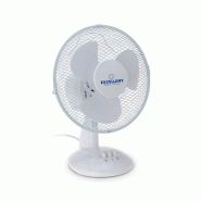 WellHome - Ventilateur de table avec oscillation horizontale 38W à 2 vitesses en couleur blanche Ø23x40cm - blanc plastique polypropylène WH17407