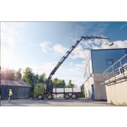 X-hipro 408 grue auxiliaire - hiab - portée des extensions hydrauliques 10.07 à 20.03 m