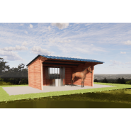 Abri avec râtelier central circulaire - ABR019 Abri avec râtelier central circulaire - ABR019