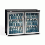 Arrière-bar 2 portes battantes vitrées 289L - H 900mm | Gamko - MG3/275GCS