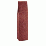 Boîte 1 bouteille Bordeaux 9x9x37cm - par 10 - pratique pour transport et emballage cadeau