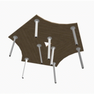 Bureau bench 3 personnes Ogi A - MDD. - Noir, Anthracite_0