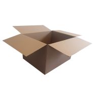 Caisse en carton double cannelure 70 x 55 x 44 (cm).