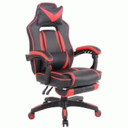 CLP Fauteuil de bureau Heat en similicuir Noir / Rouge - rouge polyester 192553463 CLP Fauteuil de bureau Heat en similicuir Noir / Rouge - rouge polyester 192553463