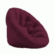 FAUTEUIL FUTON STANDARD CONVERTIBLE NIDO CHAIR COULEUR BORDEAUX