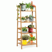 Helloshop26 - Bibliothèque à 4 étages en bambou 48 x 32 x 115 cm grande capacité rangement moderne en bambou nature 20_0010724 - 3000226326868 Helloshop26 - Bibliothèque à 4 étages en bambou 48 x 32 x 115 cm grande capacité rangement moderne en bambou nature 20_0010724 - 3000226326868