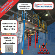 Mezzanine industrielle Profilnorm 100m² Mezzanine industrielle Profilnorm 100m²