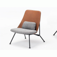Fauteuil Strain Prostoria assise en tissu piètement laqué noir promotion spéciale Fauteuil Strain Prostoria assise en tissu piètement laqué noir promotion spéciale