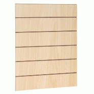 Panneau rainuré R20 L90xP120cm épaisseur 18mm - naturel