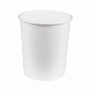 Pot à Soupe Kraft Blanc NOVABOWL 1000ml / 100CL- Carton FSC 330g + 18g PE Étanche - Lot de 500 - blanc en carton BGT990