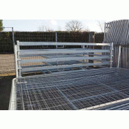 Rack de rangement horizontal - stockage jusqu'à 28 arrondies ou 30 standards - acier galvanisé