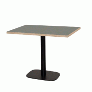 RestooTab - Table Round 110x70cm verde comodoro fenix chants couleur bois - vert Bois manufacturé TB-ROURC-11070M-VER.CO-BOI