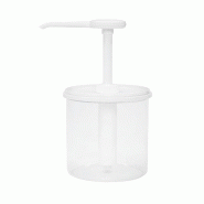 Schneider - Distributeur doseur, rond, 1000 ml - transparent plastique 152922 Schneider - Distributeur doseur, rond, 1000 ml - transparent plastique 152922