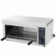 Vaiotec Salamandre EASYLINE avec 4 hauteurs d'insertion, 2 kW, 610 x 340 mm - inox 10597