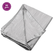 Vidaxl bâche 90 g/m² 4x6 m gris pehd 151472