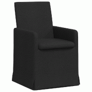 VidaXL Chaises de salle à manger 2 pcs Noir 57 x 67 x 95 cm tissu Modèle Vega Master Focus - 42017905