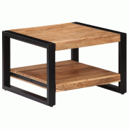 VidaXL Table basse 60x60x40 cm Bois d'acacia massif Modèle Atlas Master Vision - 247586XL