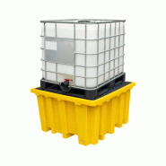Bac de rétention PE polyéthylène pour 1 cuve IBC 1000 litres