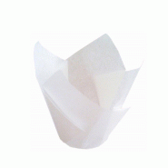 Caissette muffin papier blanc 15x15cm - par 1000