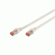 DIGITUS Câble de raccordement CAT 6 S/FTP, 5 m, blanc - blanc 4016032322047