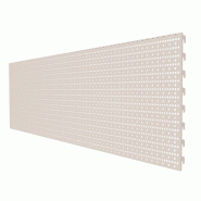 Fond tôle perforé Blanc RAL9001 - acier perforé - longueur 665, 1000 ou 1330 mm - fabrication européenne Fond tôle perforé Blanc RAL9001 - acier perforé - longueur 665, 1000 ou 1330 mm - fabrication européenne