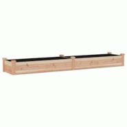 Helloshop26 - Jardinière bac lit surélevé plantes fleurs terrasse jardin de jardin doublure 240 x 45 x 25 cm bois massif sapin 02_0039843 - 3000218 Helloshop26 - Jardinière bac lit surélevé plantes fleurs terrasse jardin de jardin doublure 240 x 45 x 25 cm bois massif sapin 02_0039843 - 3000218