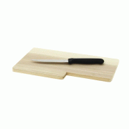 Planche à découper bois avec couteau - BOIS Planche à découper bois avec couteau - BOIS