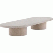 Table basse 190 x 60 cm Narvik Venture Home - beige 7340220800251 Table basse 190 x 60 cm Narvik Venture Home - beige 7340220800251