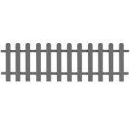 Vidaxl clôture à piquets wpc 200x60 cm 42818