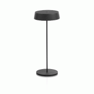 AQA Design Lampe de table NORRIS rechargeable noire en métal L.12 P.12 H.29,5 - noir métal MP04135