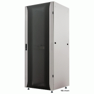 Baie réseau Premium 19 pouces MHT228 avec porte vitrée - 22U - 800 (P) x 600 (L) x 1133 (H) - flatpack - gris - Bravour® Baie réseau Premium 19 pouces MHT228 avec porte vitrée - 22U - 800 (P) x 600 (L) x 1133 (H) - flatpack - gris - Bravour®