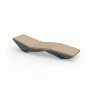 Chaise longue transat design FAZ - vert