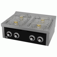 Fourneau à gaz professionnel gamme basic 4 feux vifs à poser profon... - PCB4F750S