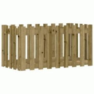 Helloshop26 - Jardinière bac lit surélevé plantes fleurs terrasse jardin de jardin design de clôture bois de pin imprégné marron 02_0039818 - 30 Helloshop26 - Jardinière bac lit surélevé plantes fleurs terrasse jardin de jardin design de clôture bois de pin imprégné marron 02_0039818 - 30