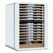 KLIMAITALIA Un frigo à vin à double température. Des étagères bois une commode. Hygromètre. LED. T°s +2°C/+20°C. Dim. LxS&H 54x55x160 cm. VIN KLIMAITALIA Un frigo à vin à double température. Des étagères bois une commode. Hygromètre. LED. T°s +2°C/+20°C. Dim. LxS&H 54x55x160 cm. VIN